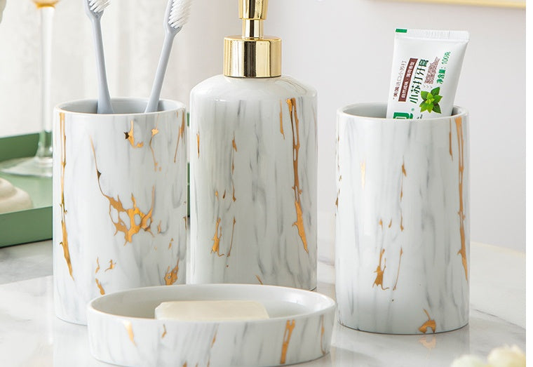 Bathroom Marble Bathroom Wash Kit