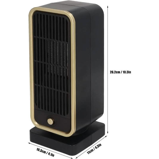 500W Portable Ceramic Space Heater with Safety Tip-Over Protection
