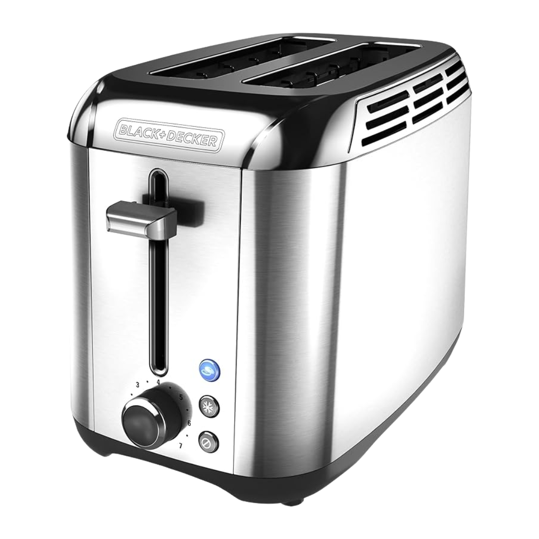 Black?+?Decker 2 Slice Stainless Steel Toaster