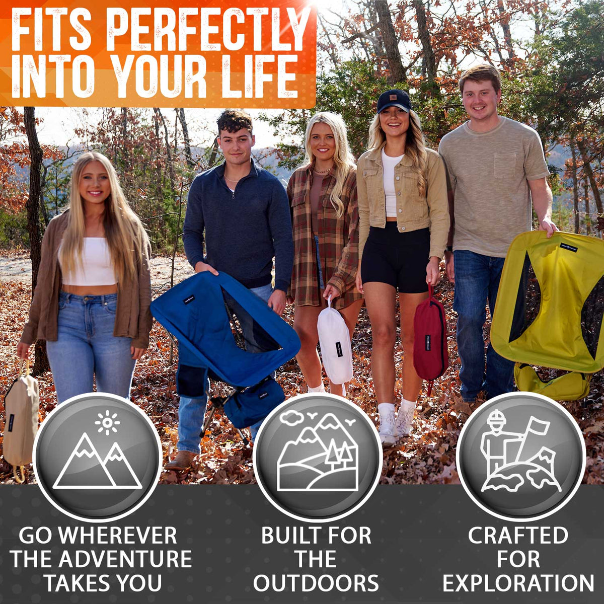 Pike Trail Ultralight Compact Outdoor Camping Tailgate Beach Chair