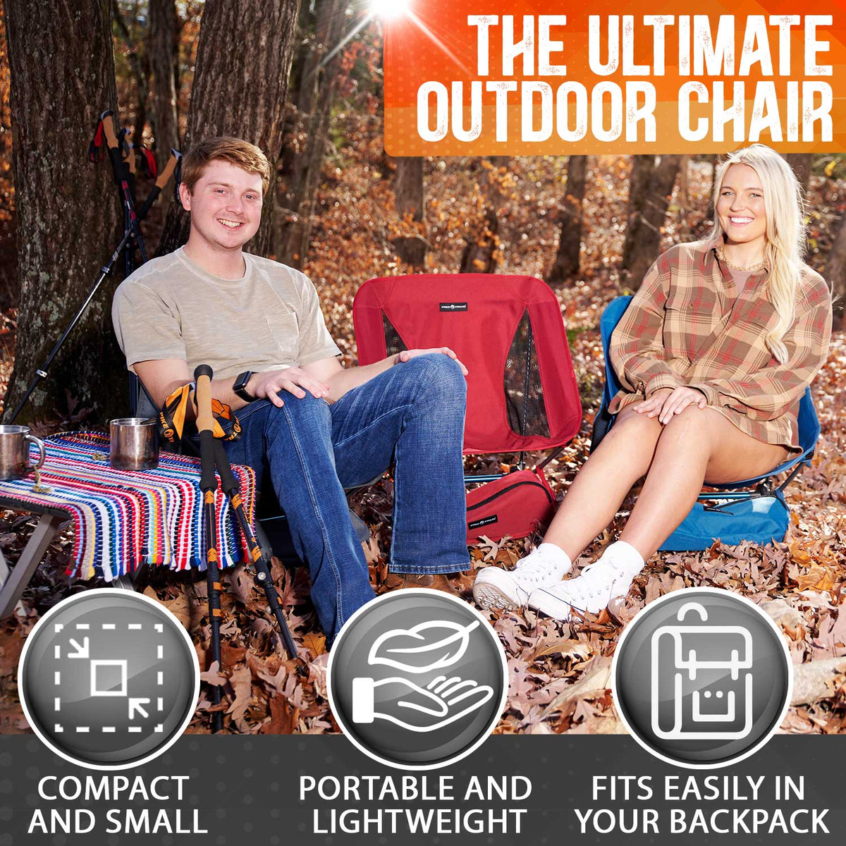 Pike Trail Ultralight Compact Outdoor Camping Tailgate Beach Chair