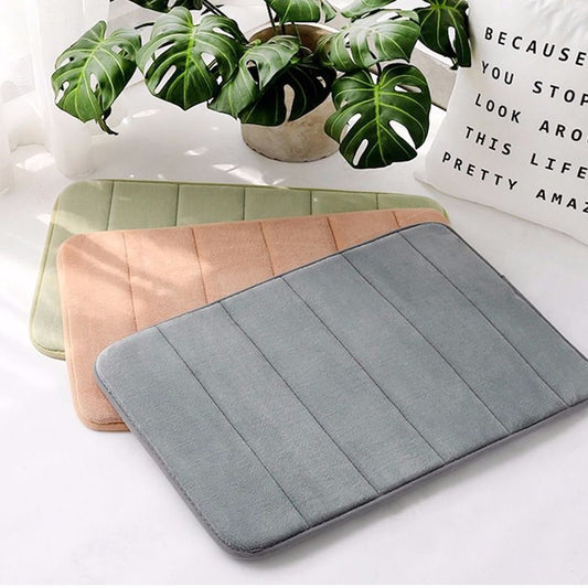Home Bath Mat Water Absorption Non-slip Memory Foam