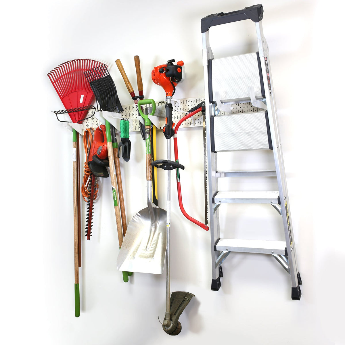 Lawn & Garden Tool Organization Wall Pegboard