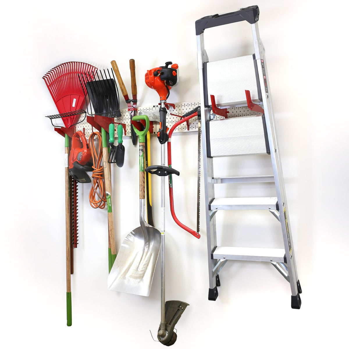 Lawn & Garden Tool Organization Wall Pegboard