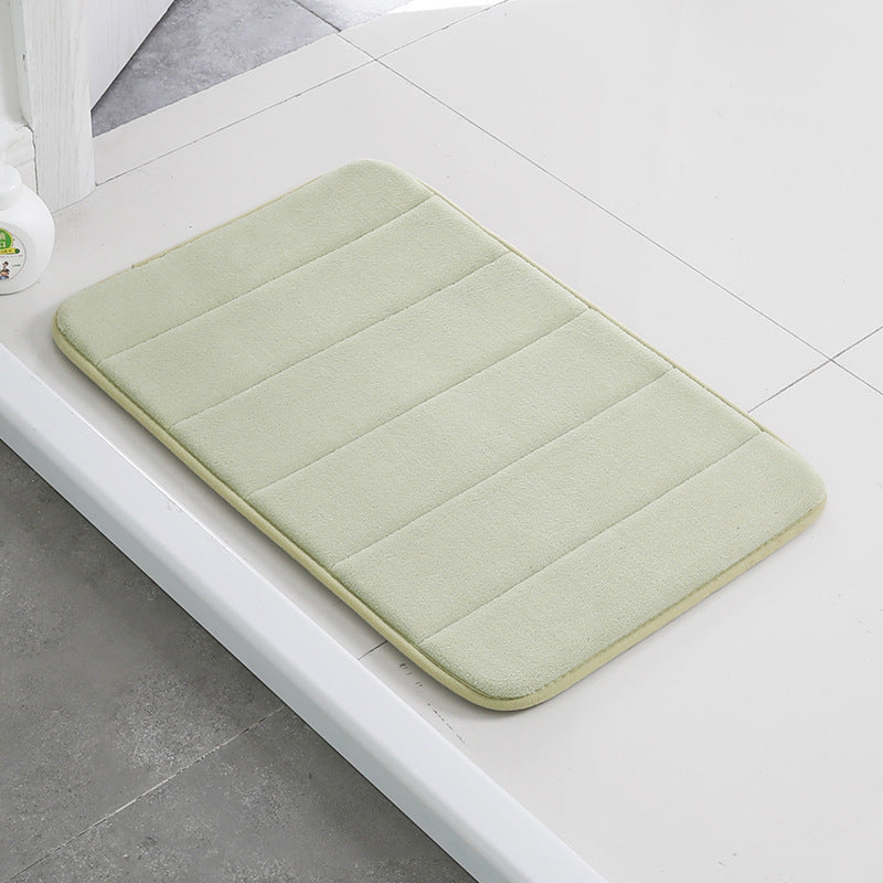 Home Bath Mat Water Absorption Non-slip Memory Foam