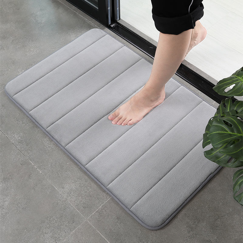 Home Bath Mat Water Absorption Non-slip Memory Foam