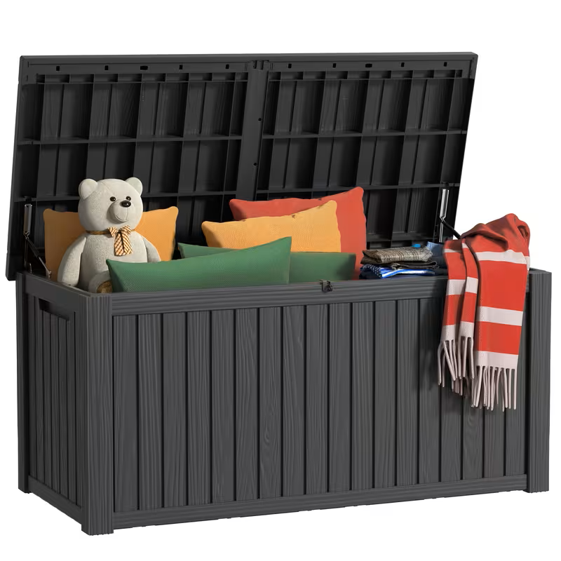 75 Gallon Heavy-Duty Outdoor Deck Box –