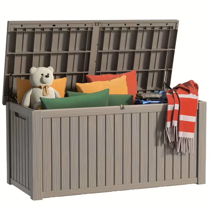 75 Gallon Heavy-Duty Outdoor Deck Box –