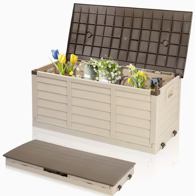 75 Gallon Heavy-Duty Outdoor Deck Box –