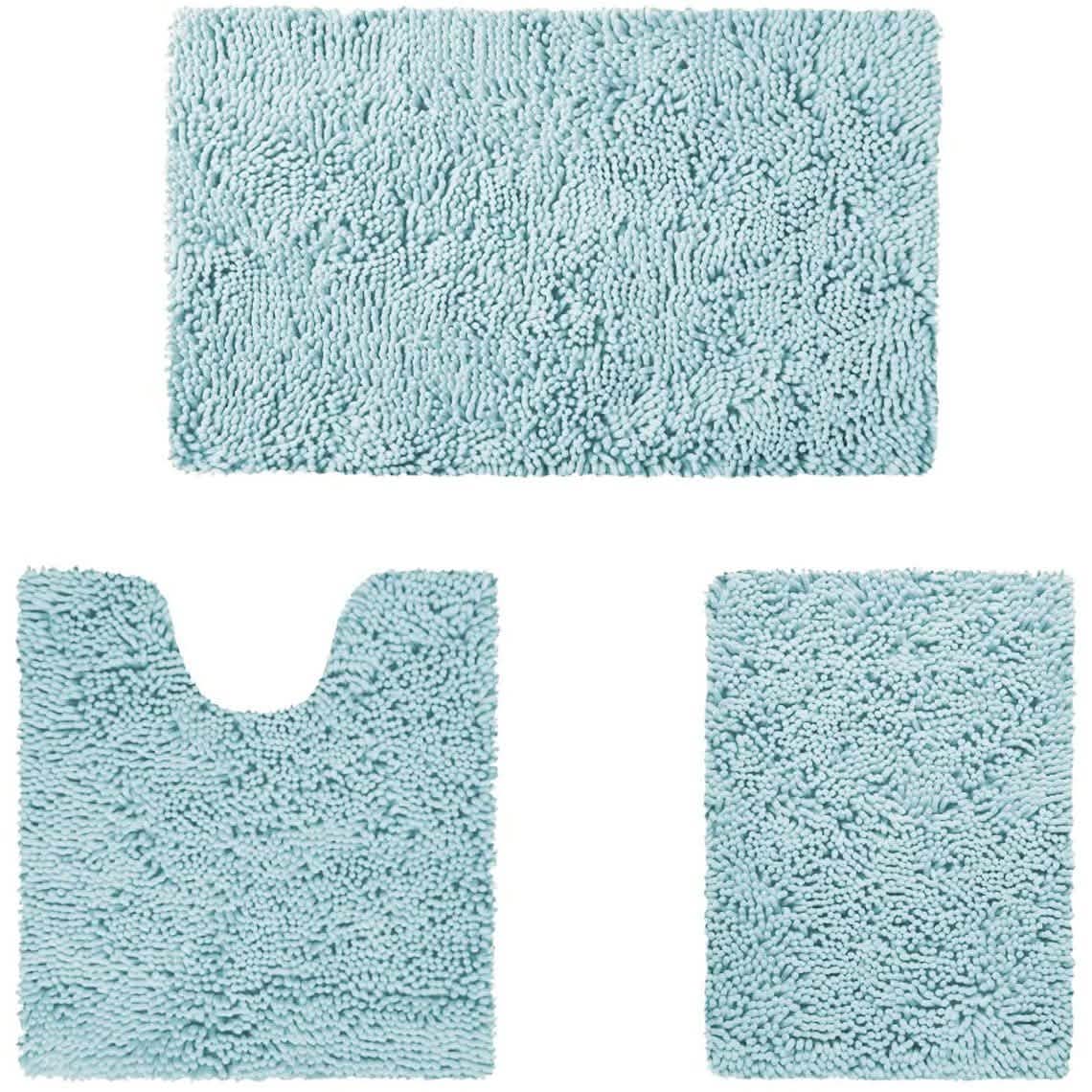 3-Piece Set: Bathroom Rugs Set Ultra Soft Non Slip
