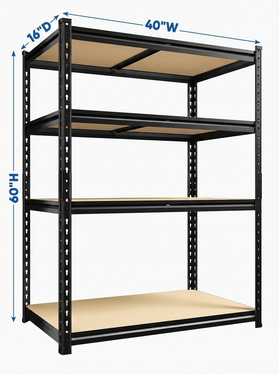 Heavy Duty Metal Garage Shelving