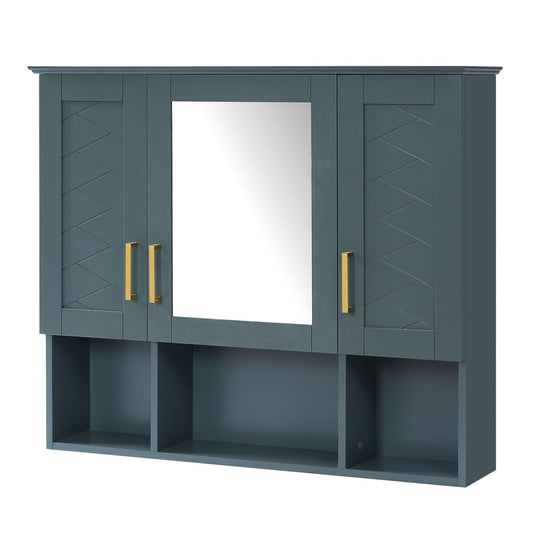 Modern Wall Mounted Medicine Cabinet With Adjustable Shelves,