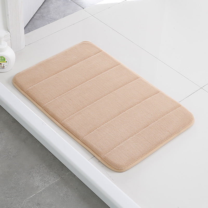 Home Bath Mat Water Absorption Non-slip Memory Foam