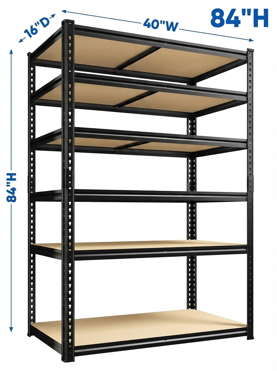 Heavy Duty Metal Garage Shelving