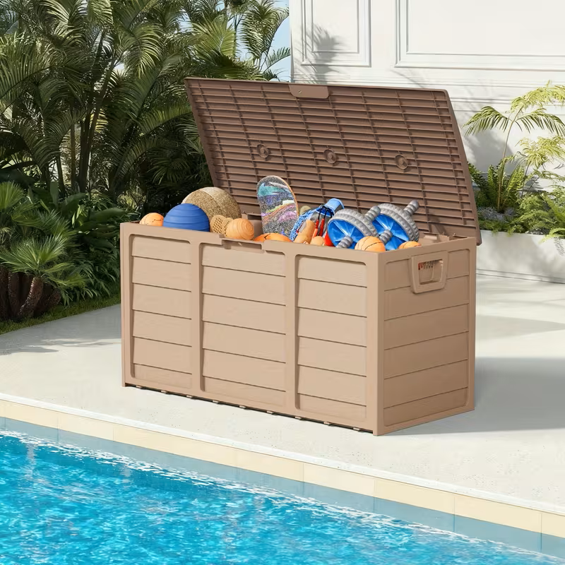 75 Gallon Heavy-Duty Outdoor Deck Box –