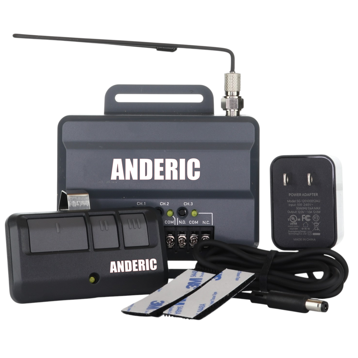Universal Garage Door & Gate Opener Conversion Add-on Kit for Up to 3 Garage Doors
