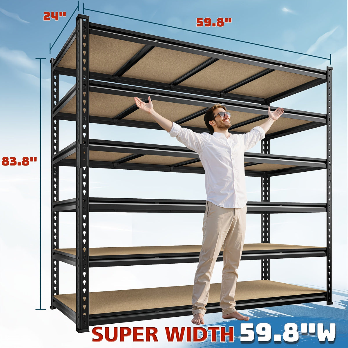 Heavy Duty Metal Garage Shelving