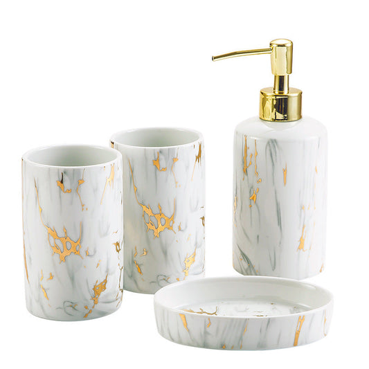 Bathroom Marble Bathroom Wash Kit