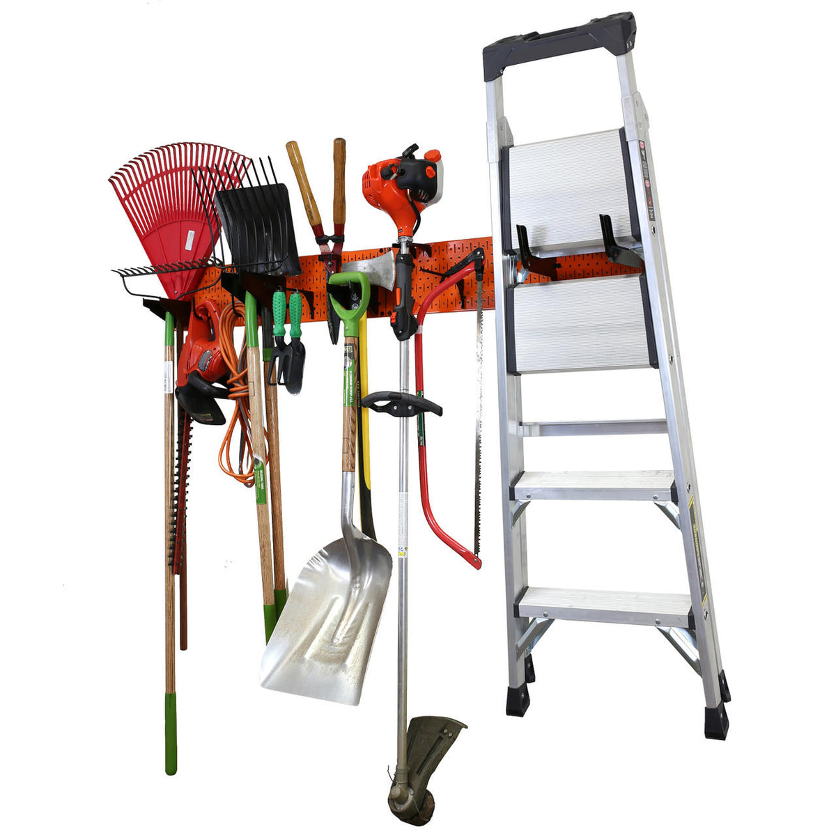 Lawn & Garden Tool Organization Wall Pegboard