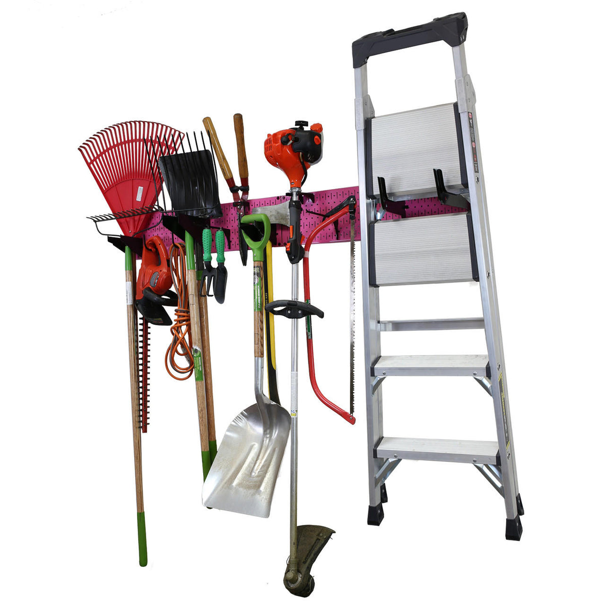Lawn & Garden Tool Organization Wall Pegboard