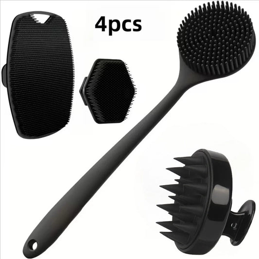 4PCS Set Silicone Body Scrubber