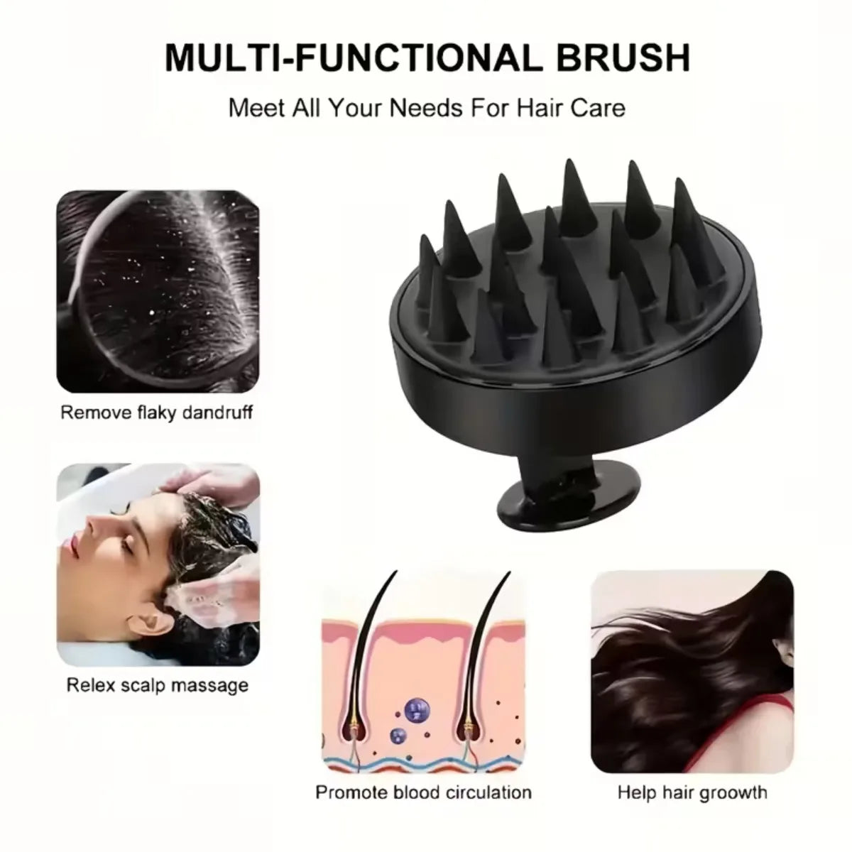4PCS Set Silicone Body Scrubber