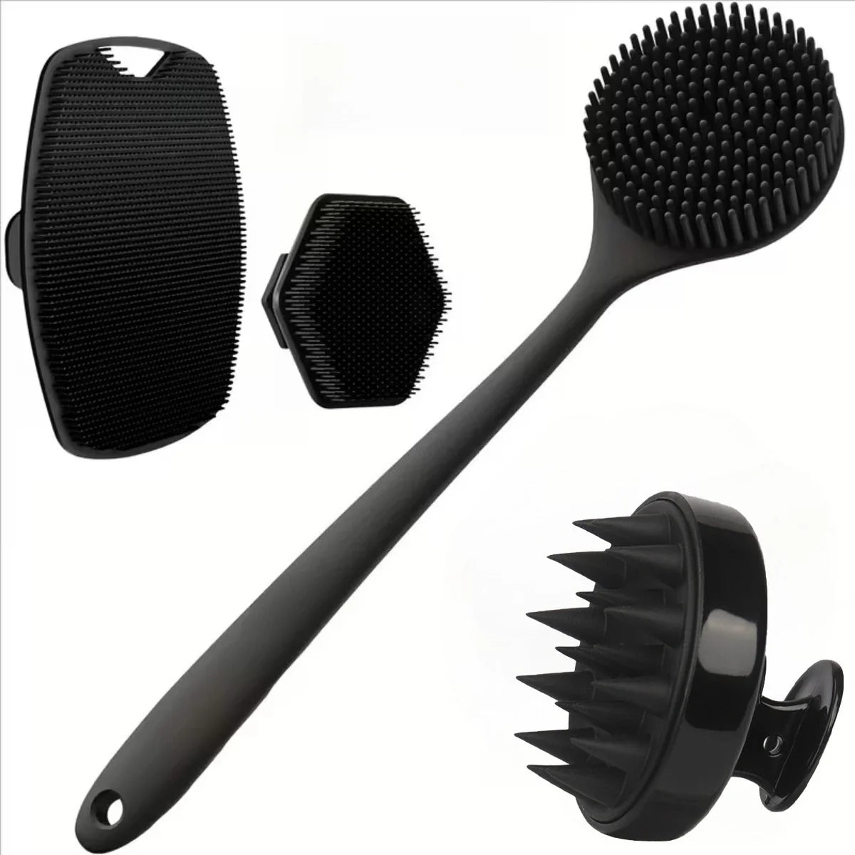 4PCS Set Silicone Body Scrubber
