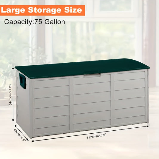 75 Gallon Heavy-Duty Outdoor Deck Box –