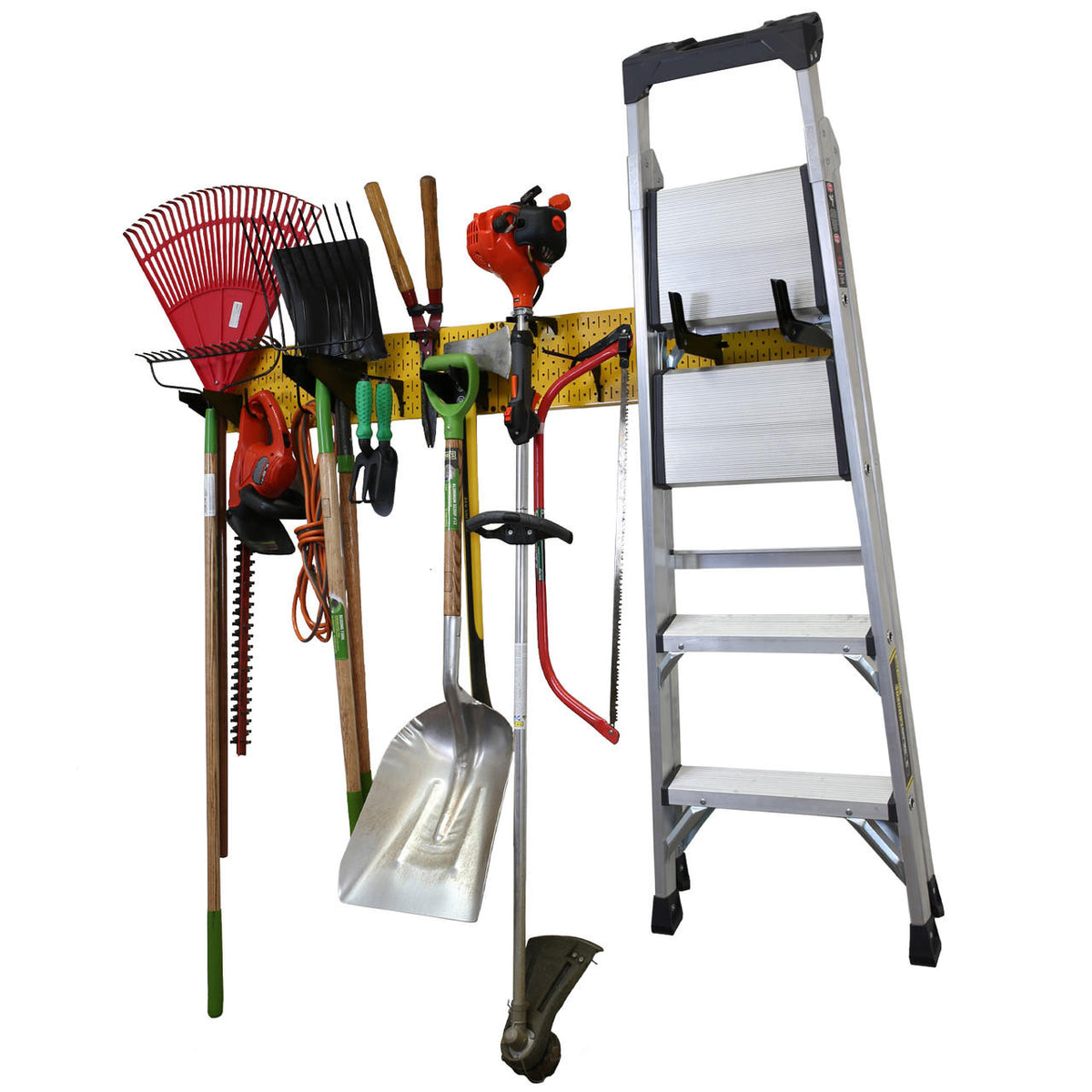 Lawn & Garden Tool Organization Wall Pegboard