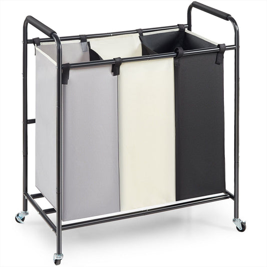 3-Section Laundry Basket,