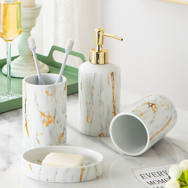 Bathroom Marble Bathroom Wash Kit
