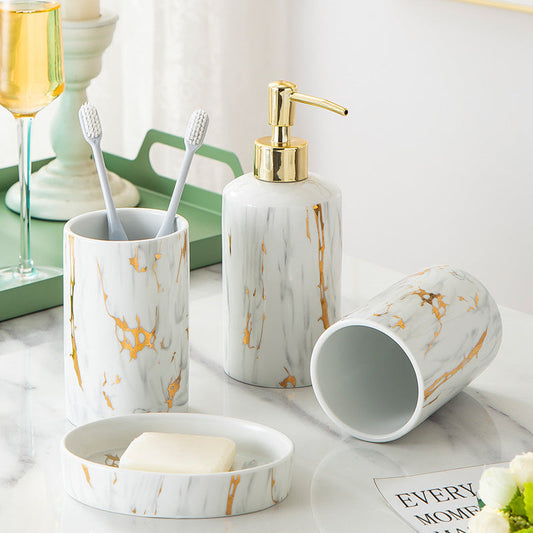 Bathroom Marble Bathroom Wash Kit