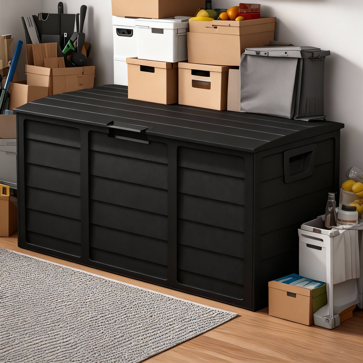 75 Gallon Heavy-Duty Outdoor Deck Box –