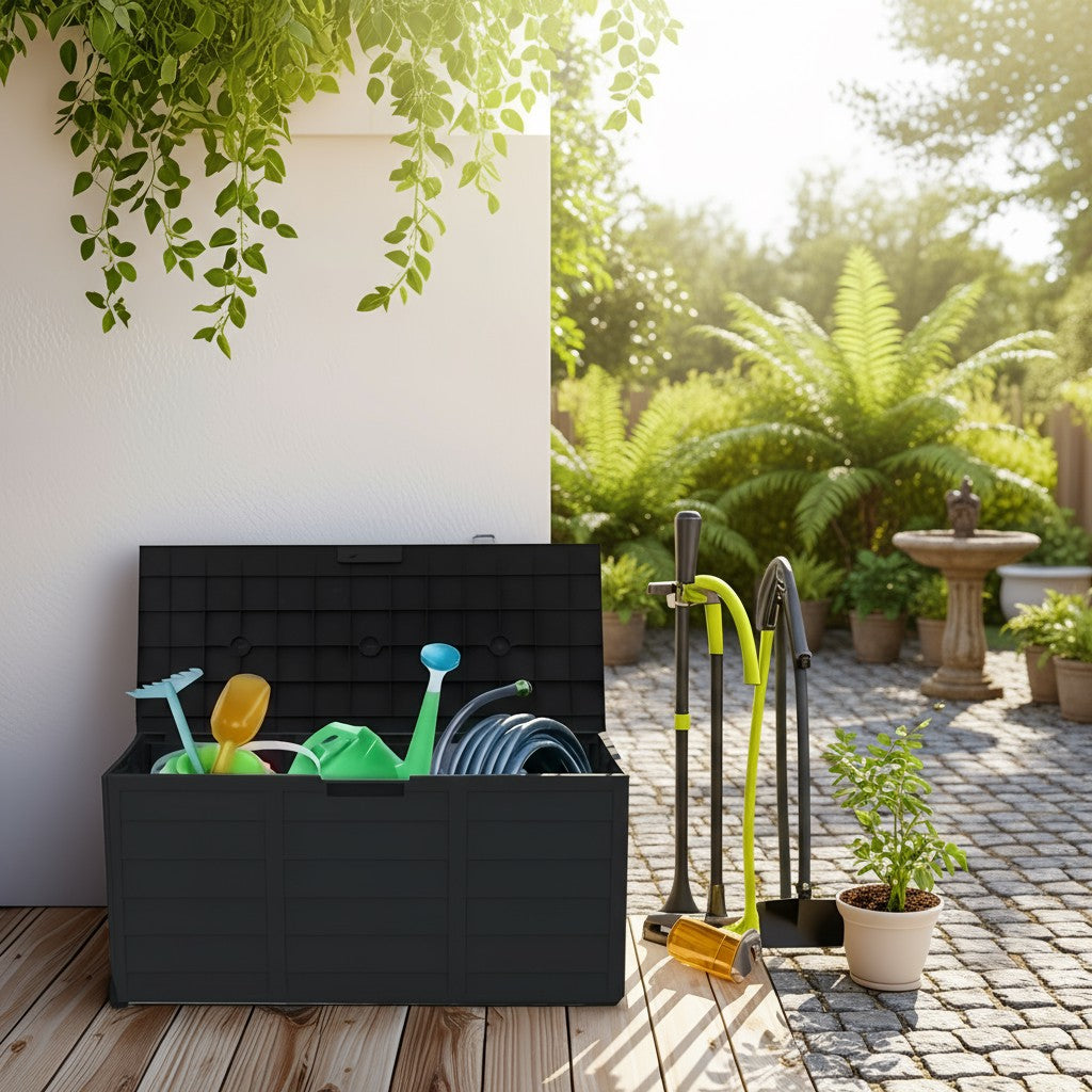 75 Gallon Heavy-Duty Outdoor Deck Box –
