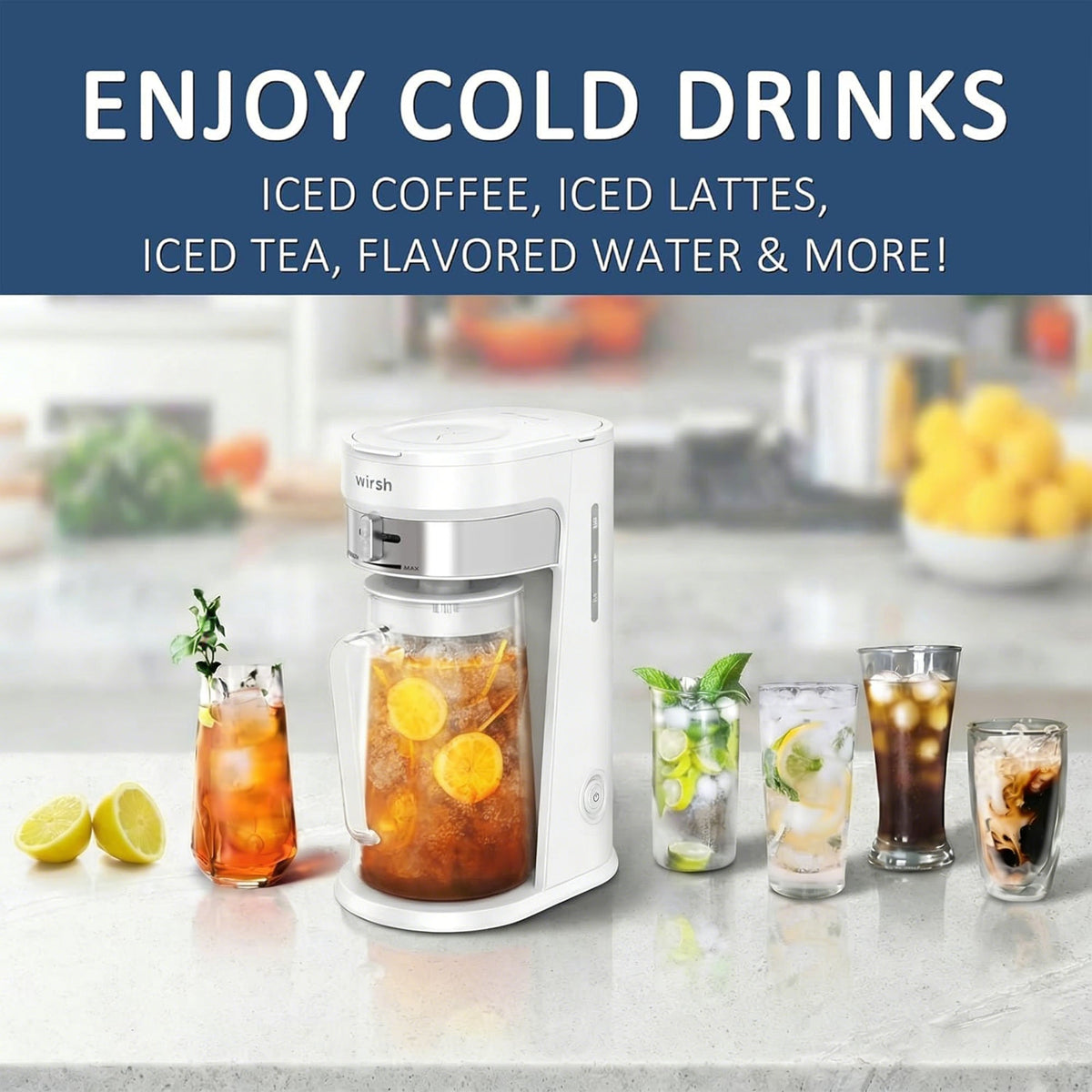 Wirsh Iced Coffee Maker,  Iced Tea Maker